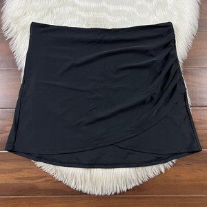 Summersalt Women's Size Large Black The Ruched Swim Skirt / Cover